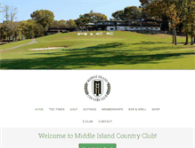 Tablet Screenshot of middleislandcc.com